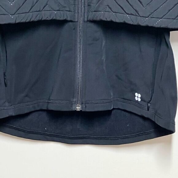 NEW Sweaty Betty Fast Track Layered Longline Black Jacket Sz S - Picture 12 of 13